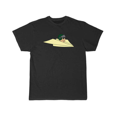 Military pilot fighter pilot in paper plane T Shirt THE AV8R
